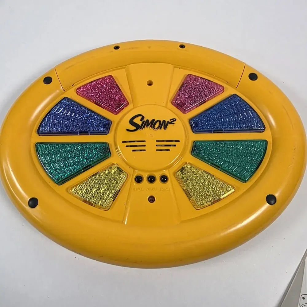 Simon 2 Electronic Memory Double Sided Game Unit Milton Bradley Hasbro 2000